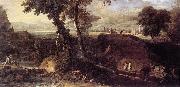 RICCI, Marco Landscape with Washerwomen fdu oil painting artist